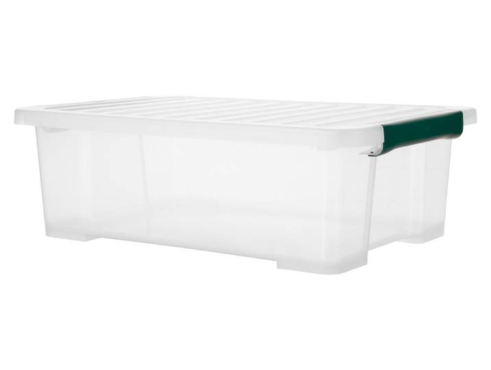 Rotho Transparente Oecoplan Aufbewahrungsbox mit Deckel 59 x 39.2 x 18.8 cm 30 l