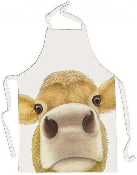 Lucys Farm Lucy's Farm Jersey Moo Design Adult Apron