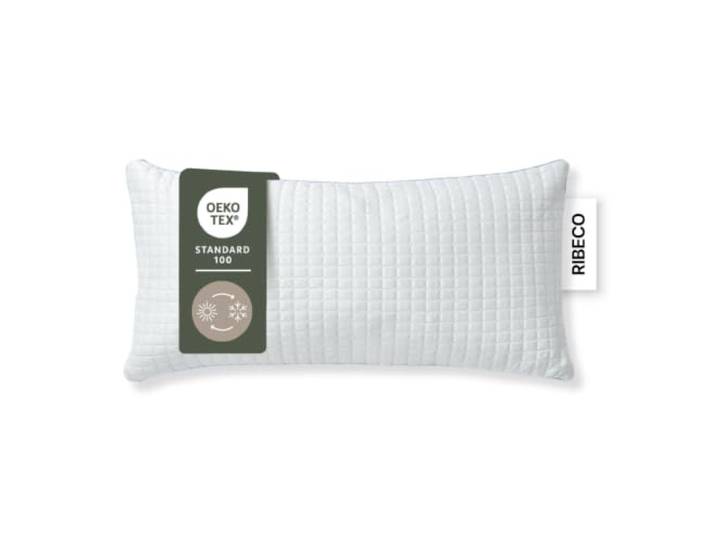 RIBECO GERMANY kuscheliges Winterkopfkissen 2-in-1 Olaf, 40x80 cm mit kuscheliger Baumwollseite & kühlender QMAX-Breeze Technologie, für optimale Stützkraft