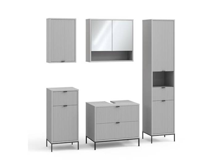 Vicco Badmöbel-Set Eliza, Grau 70 cm