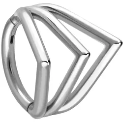 Chirurgenstahl Segmentring Clicker 3 TROPFEN