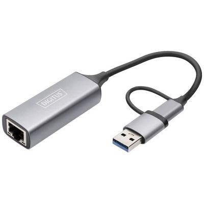 Digitus DN-3028 Netzwerkadapter 2.5 GBit/s USB, USB-A (USB 3.0), USB-A (USB 3.1 Gen 1), USB-A (USB 3.2 Gen 1), USB-A