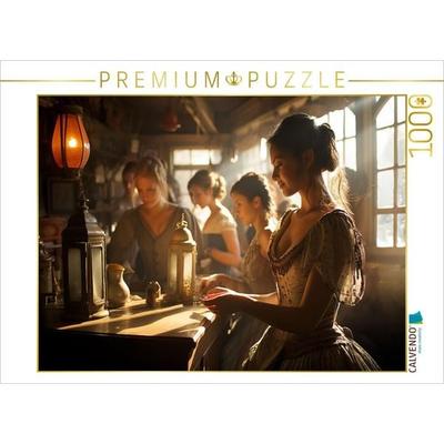 CALVENDO Puzzle Frauenzimmer im wilden Westen | 1000 Teile Lege-Größe 64x48cm Foto-Puzzle für glückliche Stunden