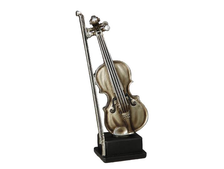 Figur Geige 22cm Silber