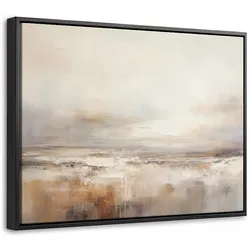 LEINWAND Bilder mit Rahmen - Kunst - Industriell - Grau - Braun - Abstrakt - 40x30