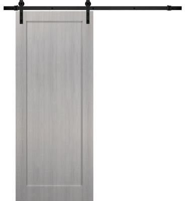 SARTODOORS Quadro 4111 Walnut MDF Sliding Barn Door