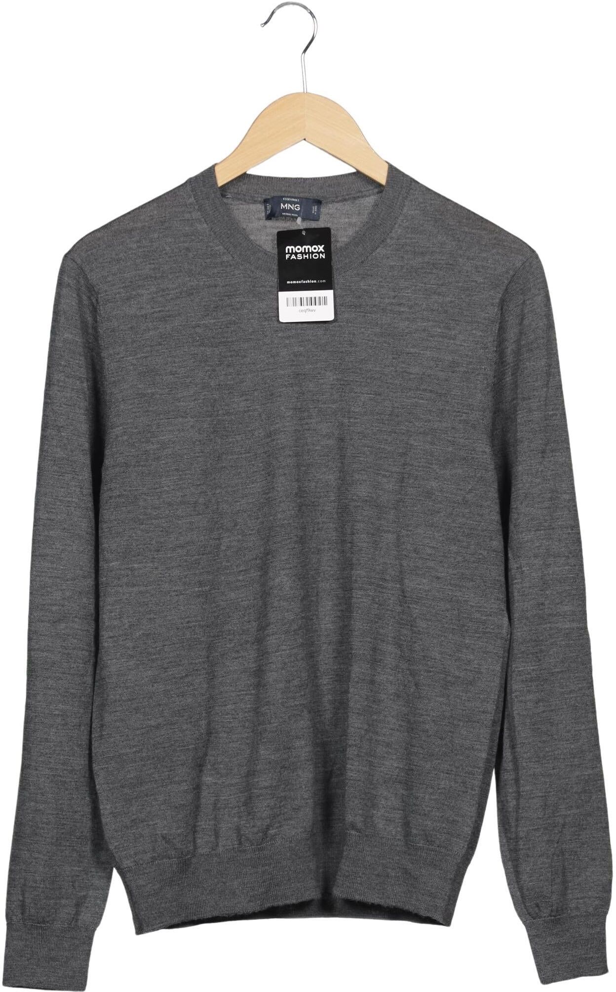 Mango MAN Herren Pullover, Grau, Gr. S, Wolle - Second Hand