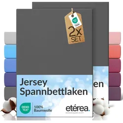 Etérea, Fixleintuch, Jersey Fixleintuch 2er Set (120x200 cm)