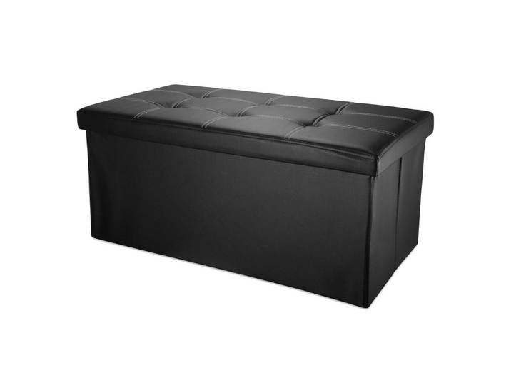 SITZBANK Faltbar Kunstleder (Schwarz)