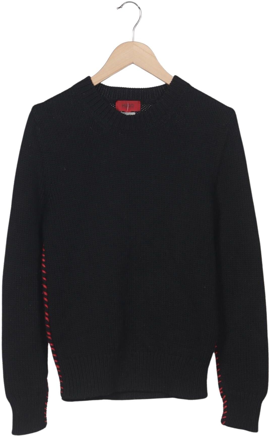 Hugo by Hugo Boss Herren Pullover, Schwarz, Gr. S, Wolle - Second Hand
