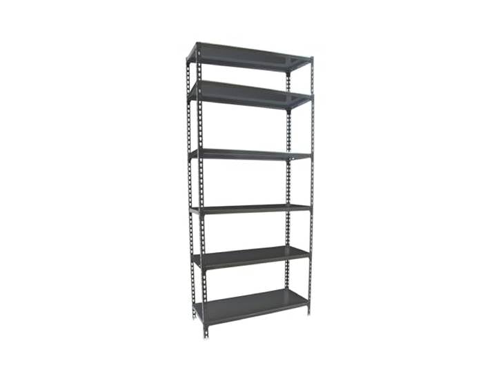 Simonrack Schwerlastregal, Lagerregal, 250x100x40 cm, Metallregal, Kellerregal, Biegestelle 180 kg, 6 Fachböden, Antracite - Simonclick