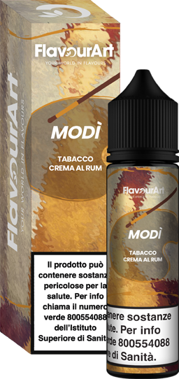 Flavourart Modì Leclub Tobacco Liquido Shot 20ml Tabacco Crema Rum