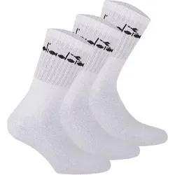 DIADORA Diadora Unisex Tennissocken - 3er Pack, Logo, Größe 39-42 in Weiß Weiß