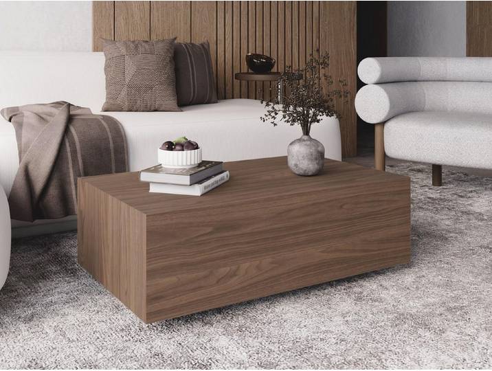 Compleo Couchtisch 90x55x31,5 cm, Wohnzimmertisch, rechteckig, Kaffeetisch, MADE IN EU, Premium-Möbel, MORS