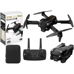 Lean Toys Drohne mit Kamera SY16 schwarz + Hülle, Drohne, Schwarz