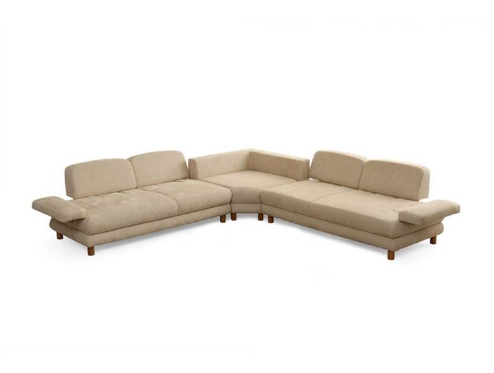 Xlmoebel Ecksofa Moderne Beige L-Form Wohnlandschaft Designer Polstercouch, 3 Teile, Made in Europa
