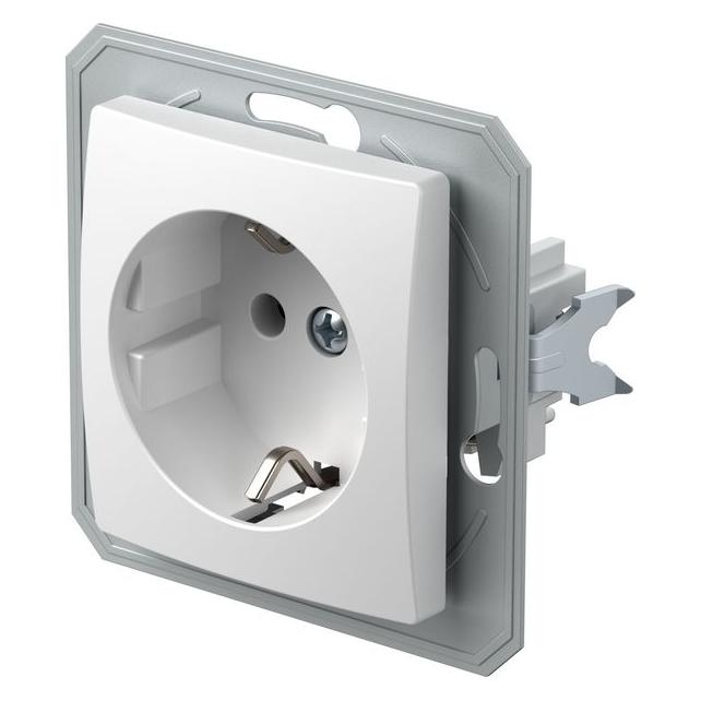 TEM Serie Ekonomik SOCKET Schutzkontakt 2P+E 16A 250V NB (VE10NBXO-B)