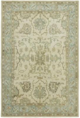 KALATY Seville Ivory/Light Blue Hand-tufted Area Rug
