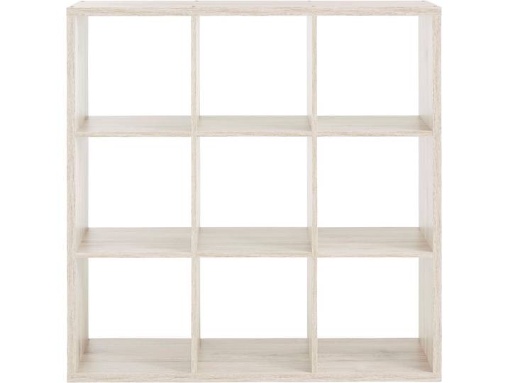 Standregal FORTE Mauro , braun (sandeichefarben), B:107,2cm H:107,3cm T:32,9cm, Holzwerkstoff, Regale, Standregal, Fachgrösse 33x33cm, 4 Fächer