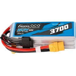 Gens Ace Accumulator Lipo G-Tech 3700mAh 22.2V 60C 6S1P XT90 (3700 mAh, 22.20 V)