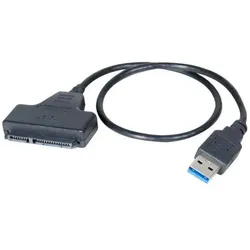Exertis Connect CUC Connect 508305 - USB 3.0 - 2.5" SATA SSD/HDD - Schwarz, USB Kabel
