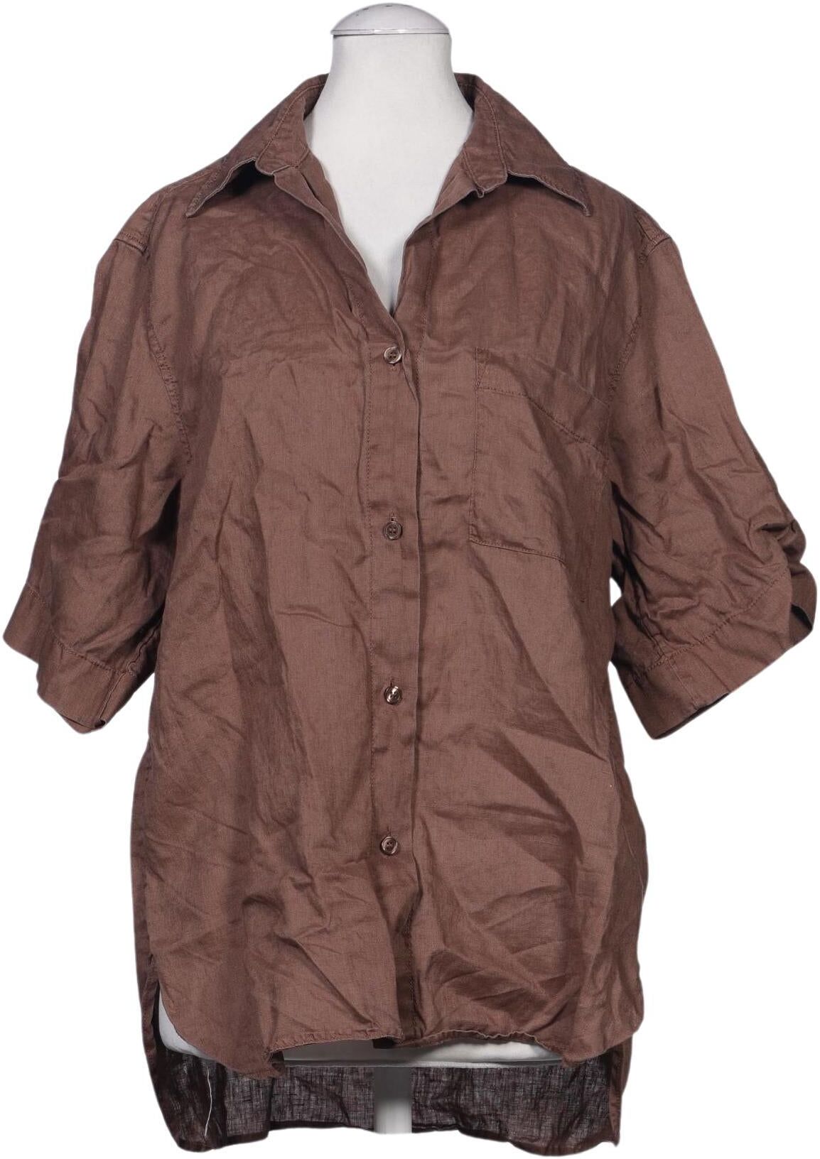 Arket Damen Bluse, Braun, Gr. XS, Leinen - Second Hand