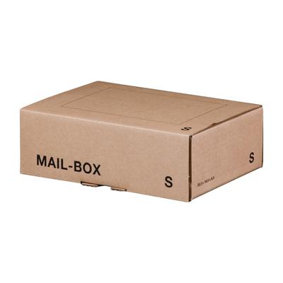 VEPATIM 20x Versandkarton 249x175x79mm MAILBOX S mit Steckverschluss wiederverschließbar braun