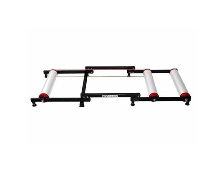 Rollenbank Fietstrainer - Fiets rollenbaan Hometrainer voor Racefiets / Koersfiets of Mountainbike (Mtb) - Voor 16  tm 29  Inch & 700C Fietsen - Indoor Fiets Rollerbaan trainer - Rollenbank voor een fiets - Thuis trainer - Blauw / Wit -
