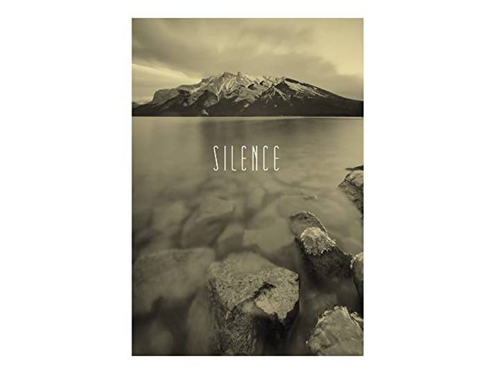 Komar Peinture murale Word Lake Silence Sand - Taille : 50 x 70 cm Sans cadre - Pure Boutique