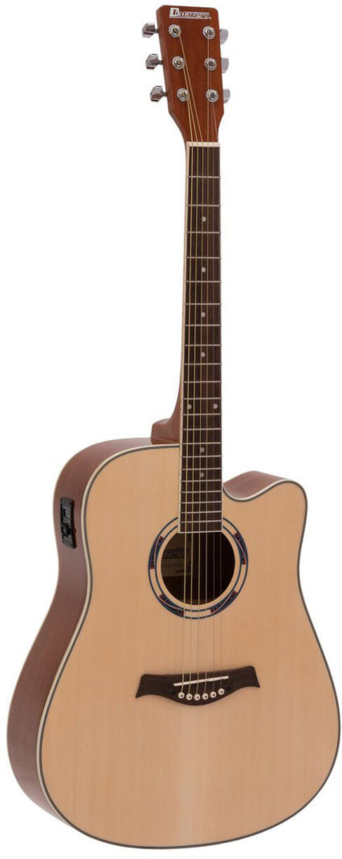 Dimavery Jk-500 Westerngitarre, Cutaway, Natur