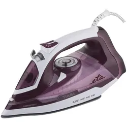 ETA Bügeleisen 126990000 Tiara II Dampfbügeleisen, 2400 W, Wassertankinhalt 450 ml, Dauerdampf 40 g, Bügeleisen, Rot