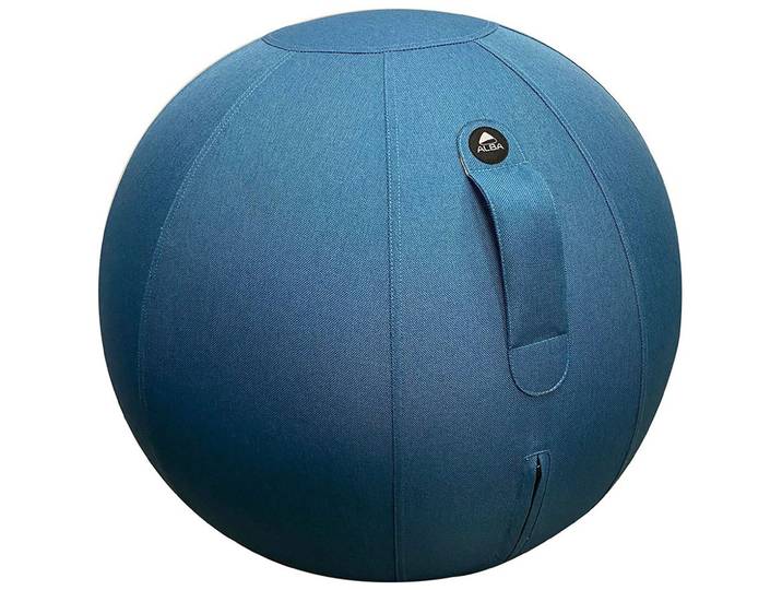 Alba ErgoBall - Siège ballon ergonomique - Tissu Bleu
