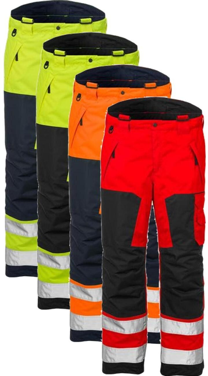 Fristads 100994 Hi Vis Airtech® Vinterbukser Kl.2 2035 / Arbejdsbukser Hi-Vis Gul/marine Xl