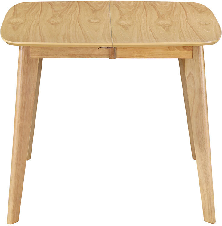 Miliboo Table à manger extensible scandinave carrée placage chêne L90-130 cm LEENA