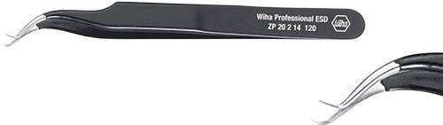 Wiha 32336 Präzisionspinzette 7abb Spitz, gebogen, rund, fein 120 mm