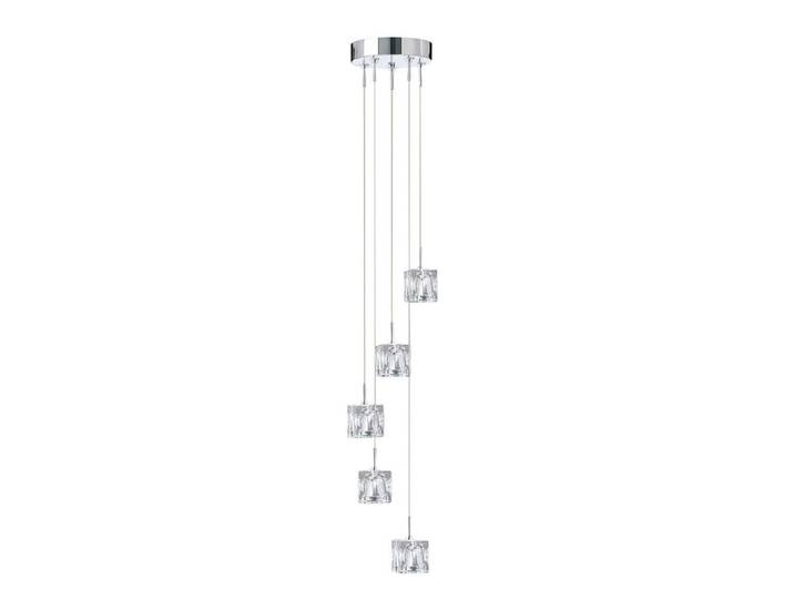 Led-Hängeleuchte Ice Cube, Chromfarben, Metall, Glas, 18x116 cm, Lampen & Leuchten, Innenbeleuchtung, Hängeleuchten, Pendelleuchten