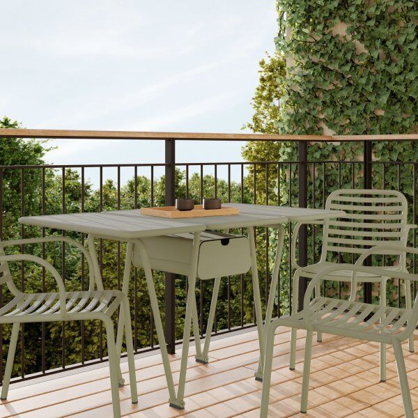 Mandalay Ivy Foldebord 54-126x78x73cm, Olivengrøn