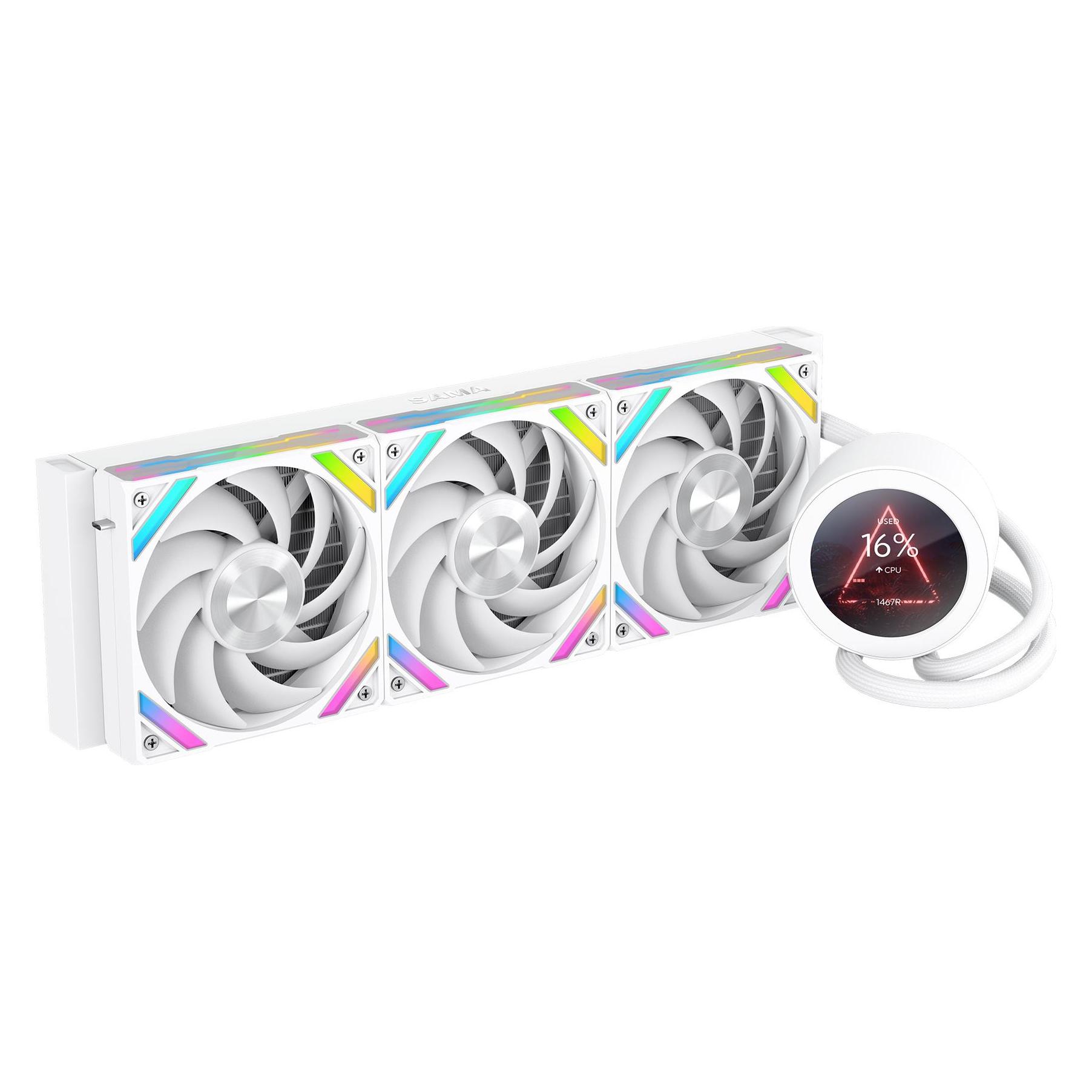 Sama Gears Q70 White 360mm AIO (Q70-WHWAYNO3-G)