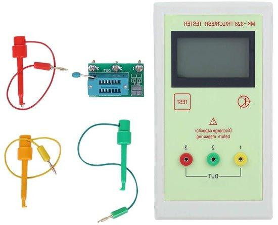Transistor Tester Elektronische Meter voor het detecteren van onderdelen met automatische pin-indeling, 21 x 15 x 6 cm