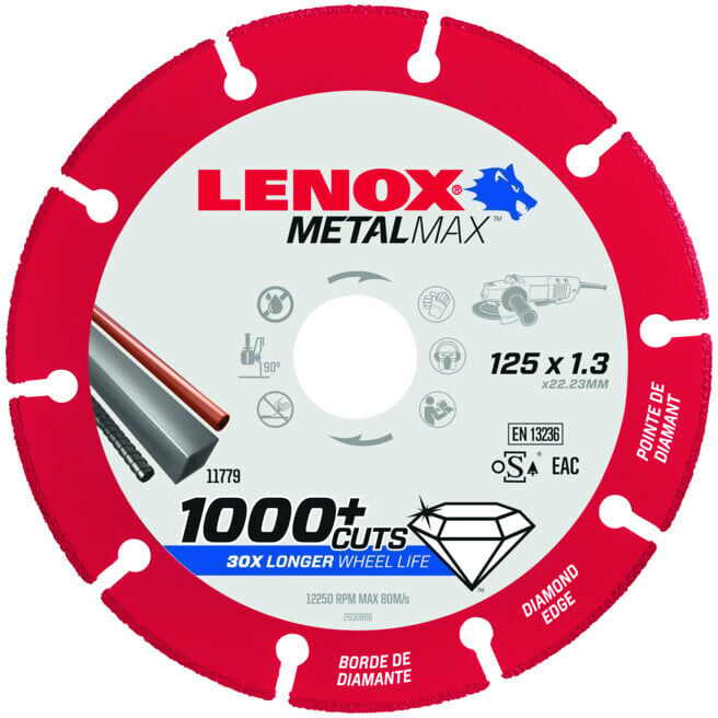 LENOX lame de scie diamantée MetalMa x 125mm X 1,3mm (2030866)