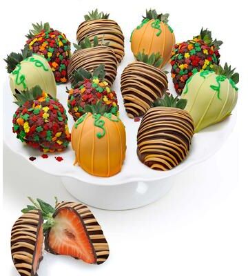 From You Flowers Fall Chocolate Covered Strawberries - 12 Pieces