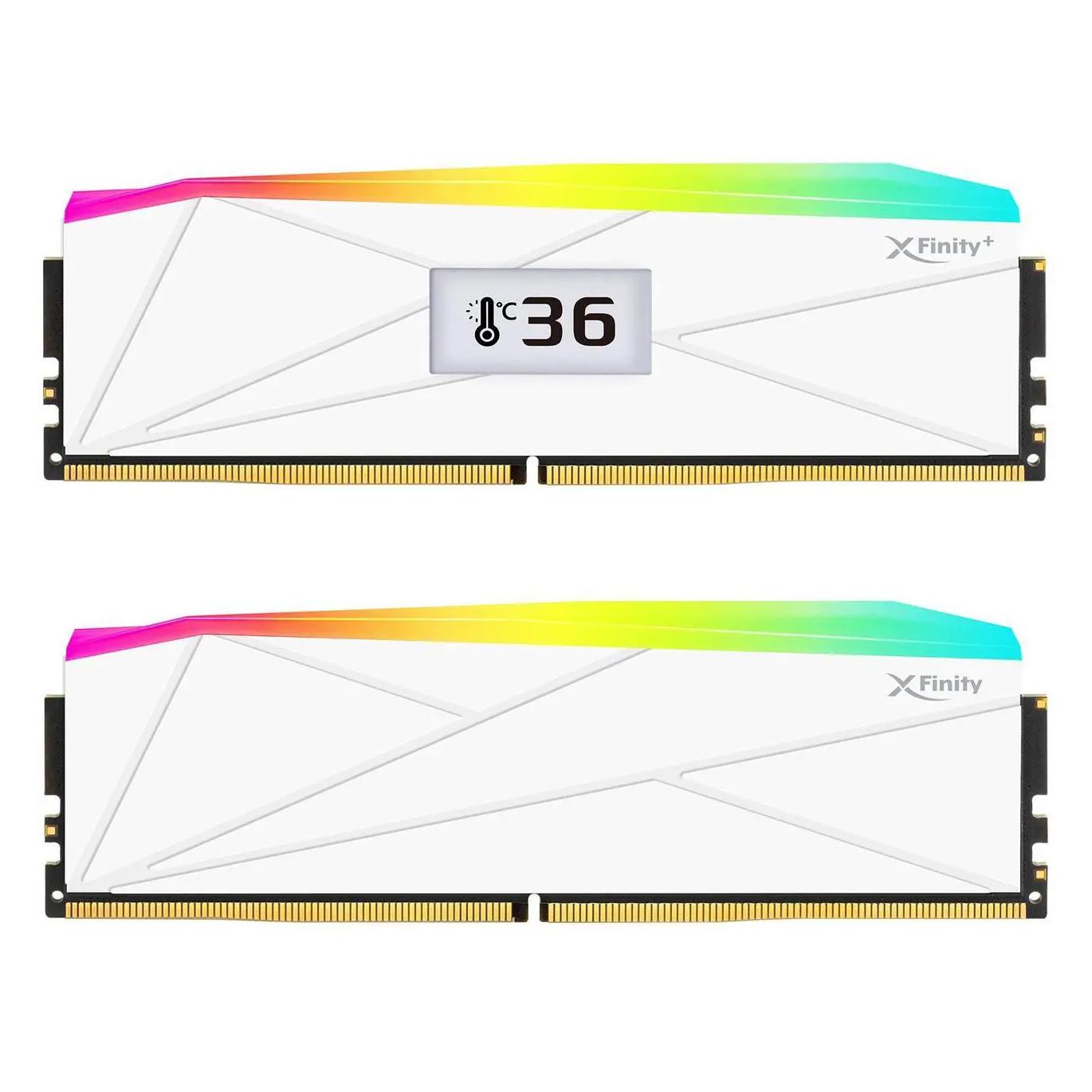 V-Color Manta XFinity+ aRGB DDR5-6400 RAM, CL32, XMP/EXPO - 32 GB Dual-Kit, weiss (2 x 16GB, 6400 MHz, DDR5-RAM) (OTMXFAL1664832WWK)