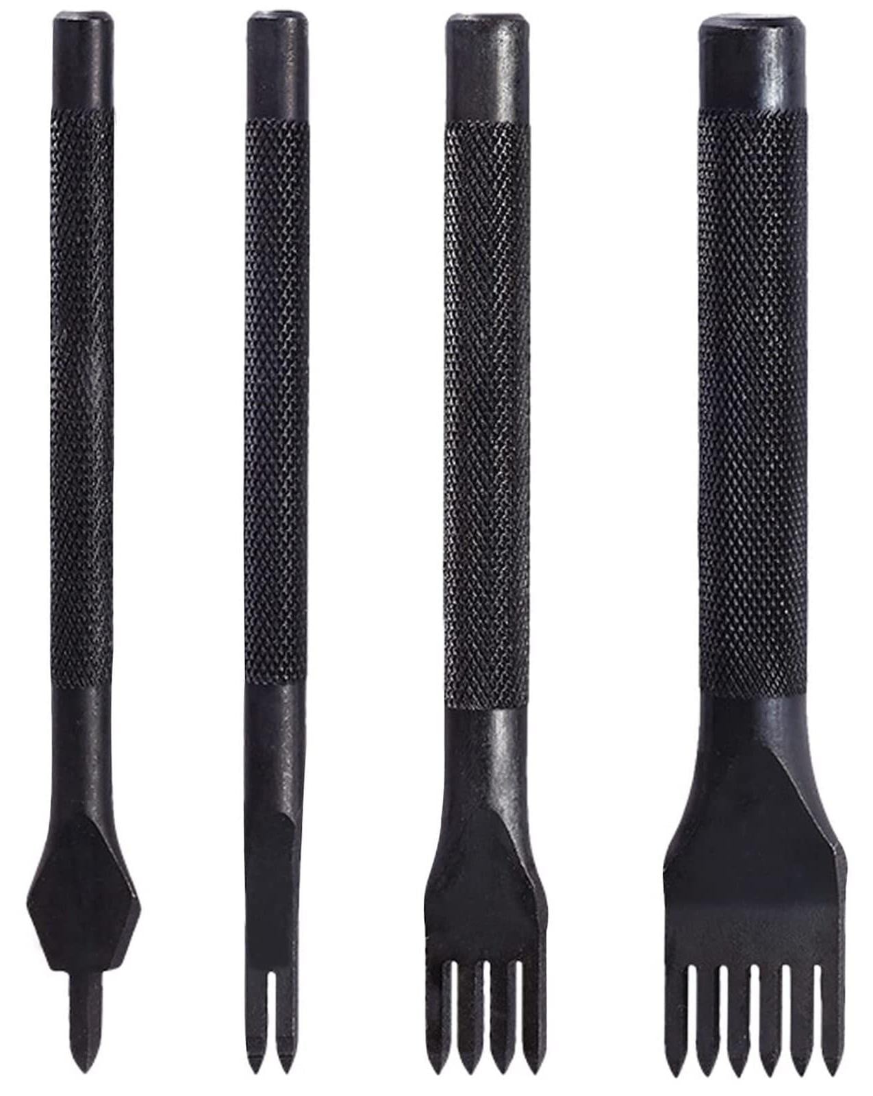 Set van 4 leren ponsen voor creatieve klussen