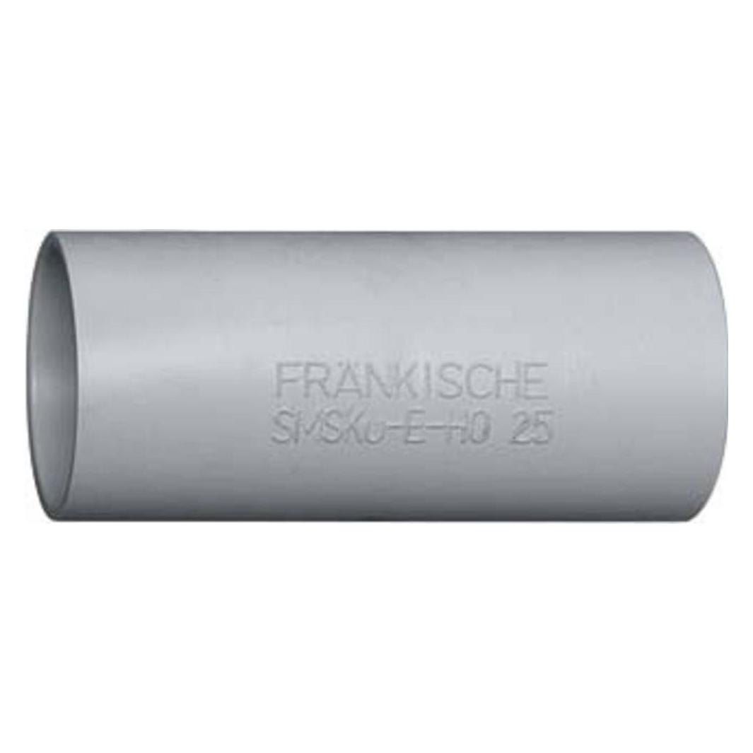 Fränkische Rohrwerke Kunststoff-Steckmuffe SMSKu-E-H0, halogenfrei, Ø mm 25 mm, grau (23150025)