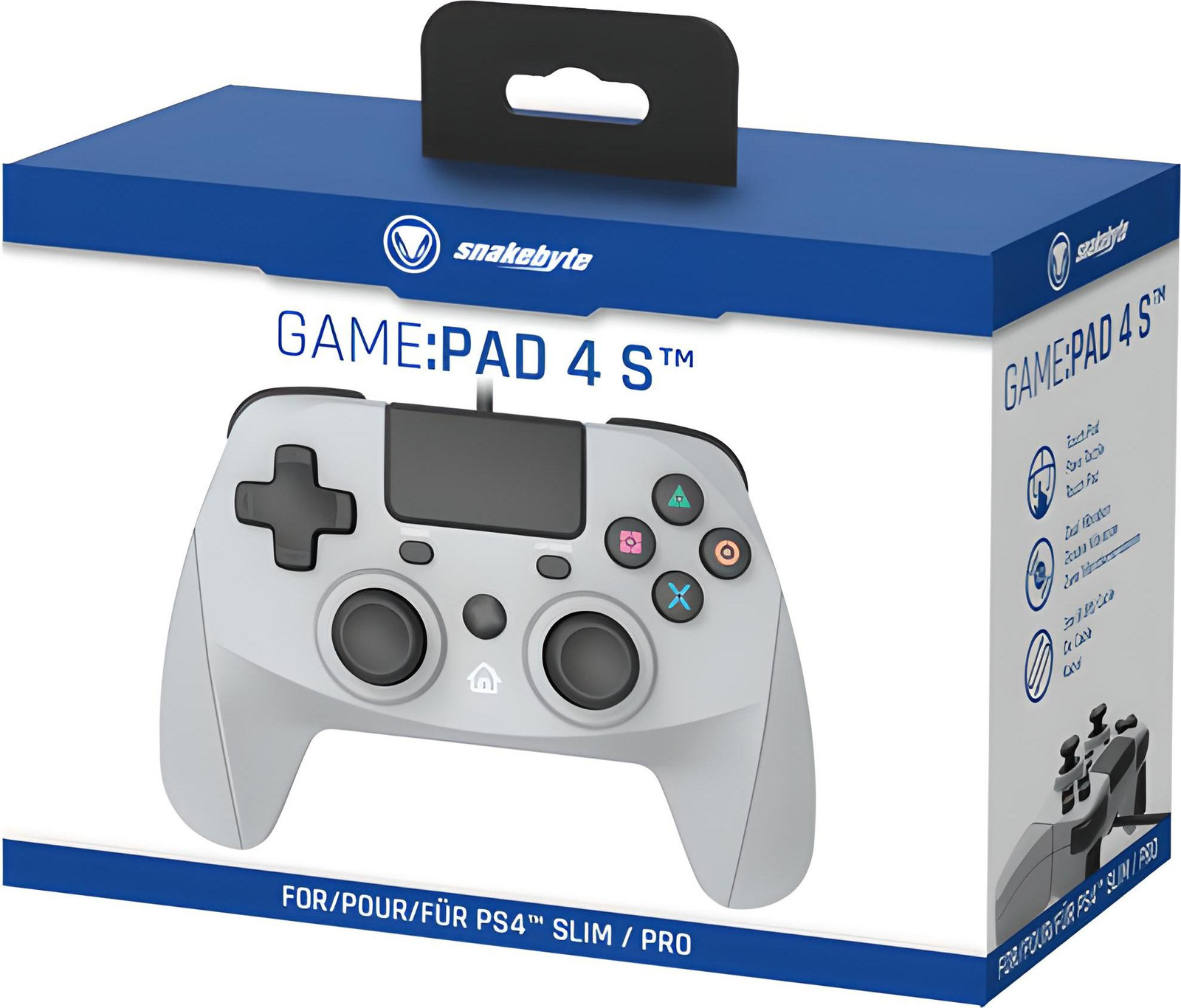 Snakebyte GamePad 4 S, grijs