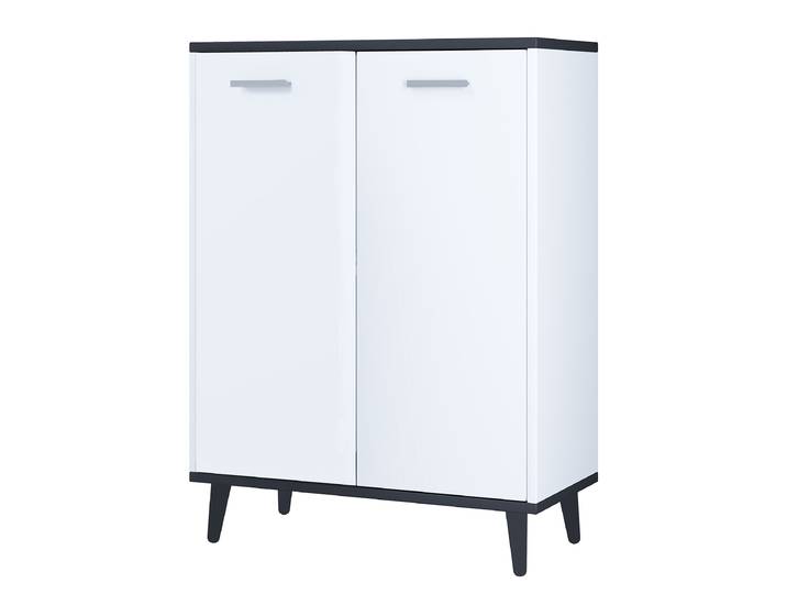 Commode Landos 60 x 81 x 32cm Blanc/Anthracite