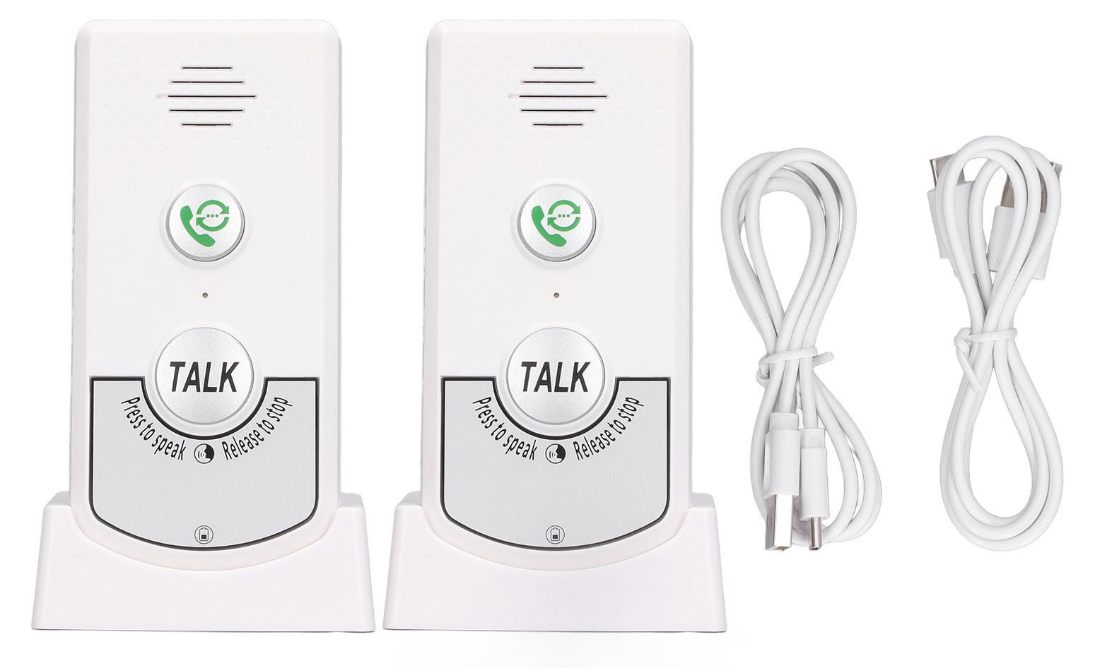 Gistuch Draadloze intercom voor thuisgebruik, slimme deurbel met tweewegcommunicatie, wit