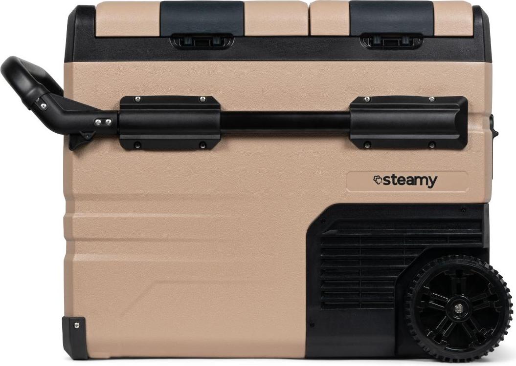 Steamy-E Dual Zone 45, Elektrische Kühlbox mit Rollen, 45L