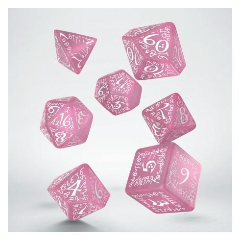 Q Workshop Elvish Shimmering pink & White Dice Set (39522193)