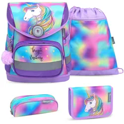 Belmil Belmil Compact ergonomisches Schulranzen-Set 4-teilig "Rainbow Color" Koffer24